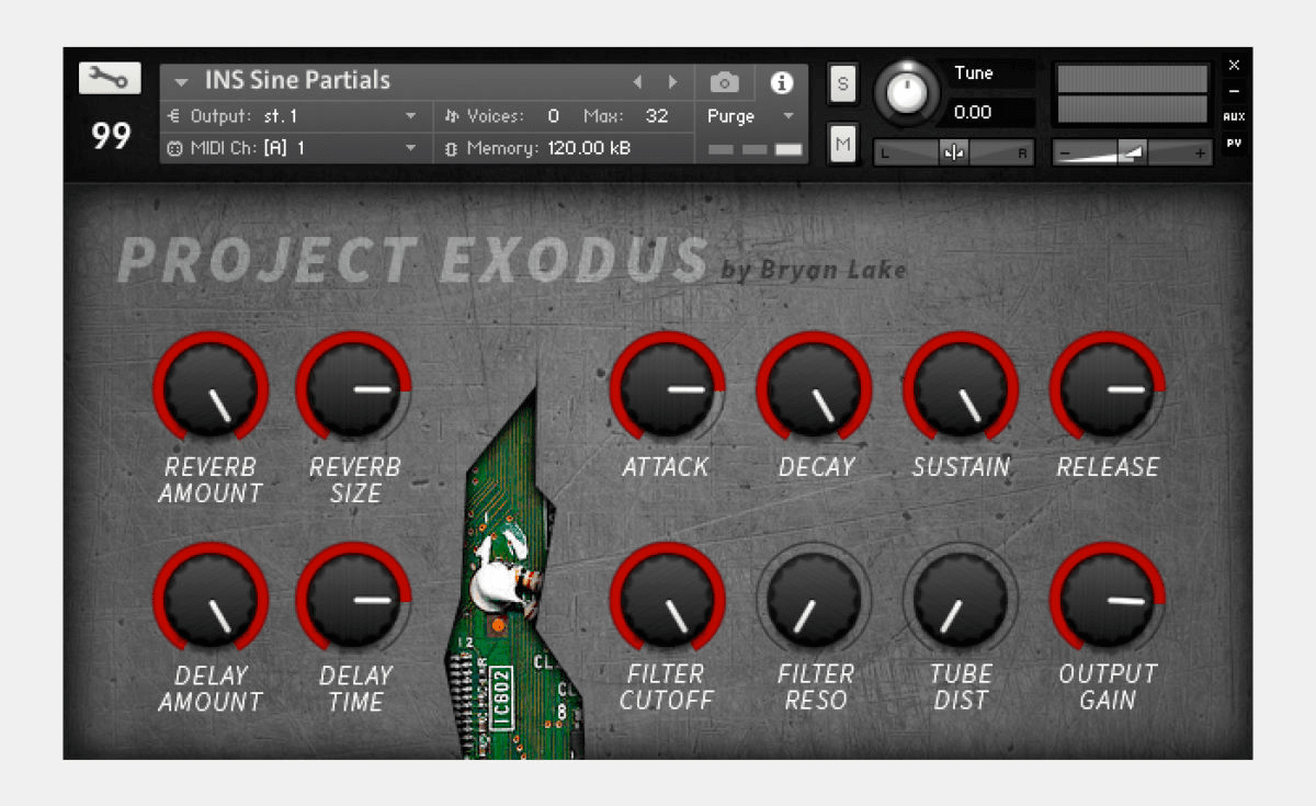 99Sounds Project Exodus synth by Bryan Lake in Kontakt