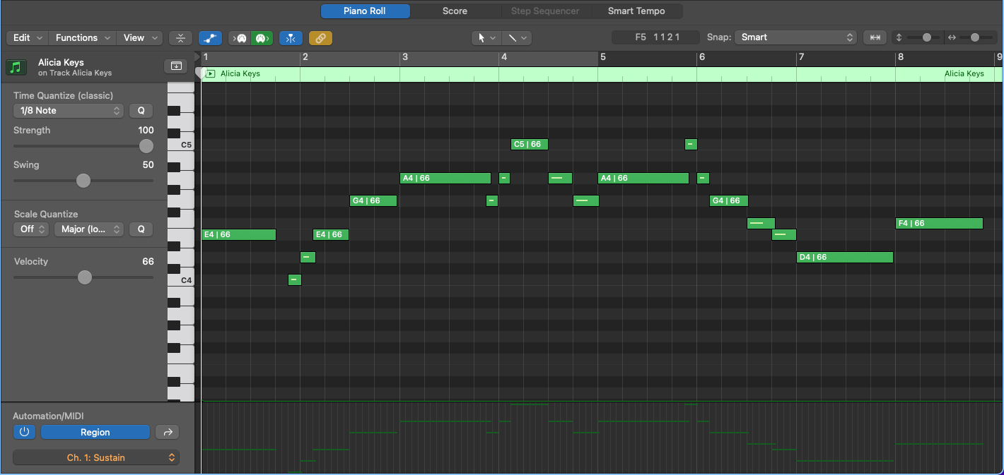 Using the piano to play lyrical melodies