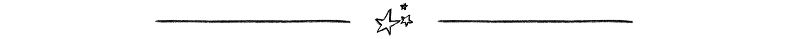 Hand-drawn divider line with small stars